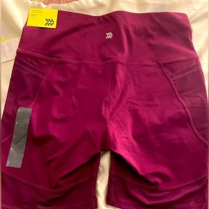 L Fuchsia  Athletic Shorts